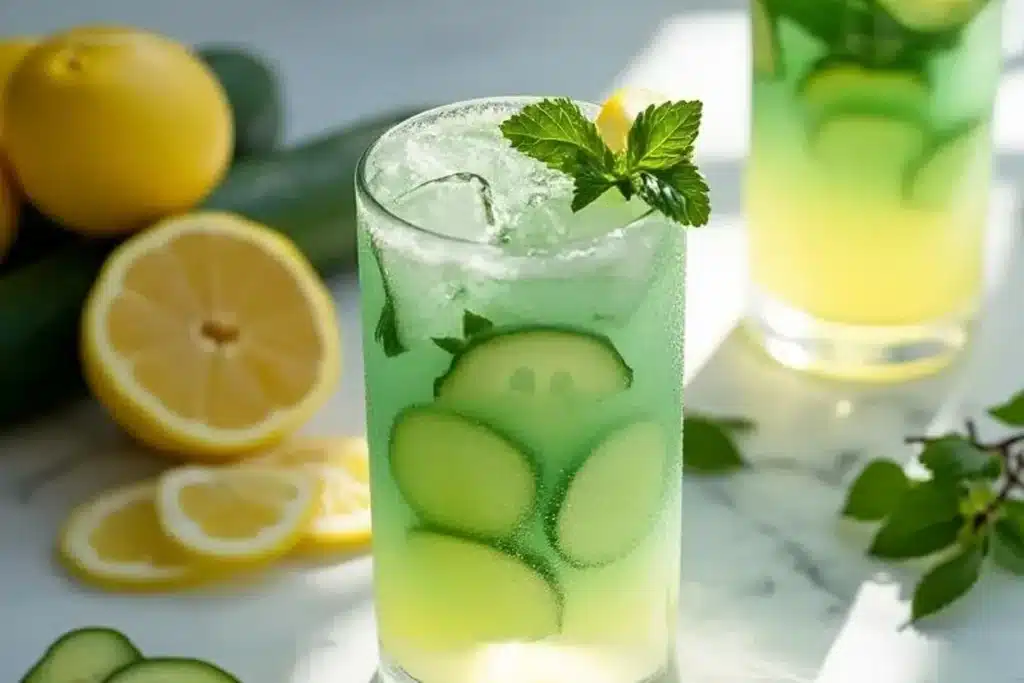 cucumber mint lemonade
