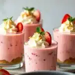 Mini Strawberry Cheesecake Smoothie Shots