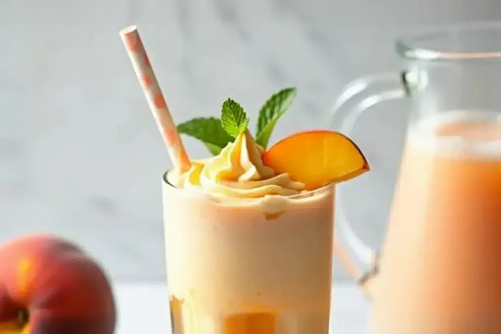 Peach Vanilla Mocktail