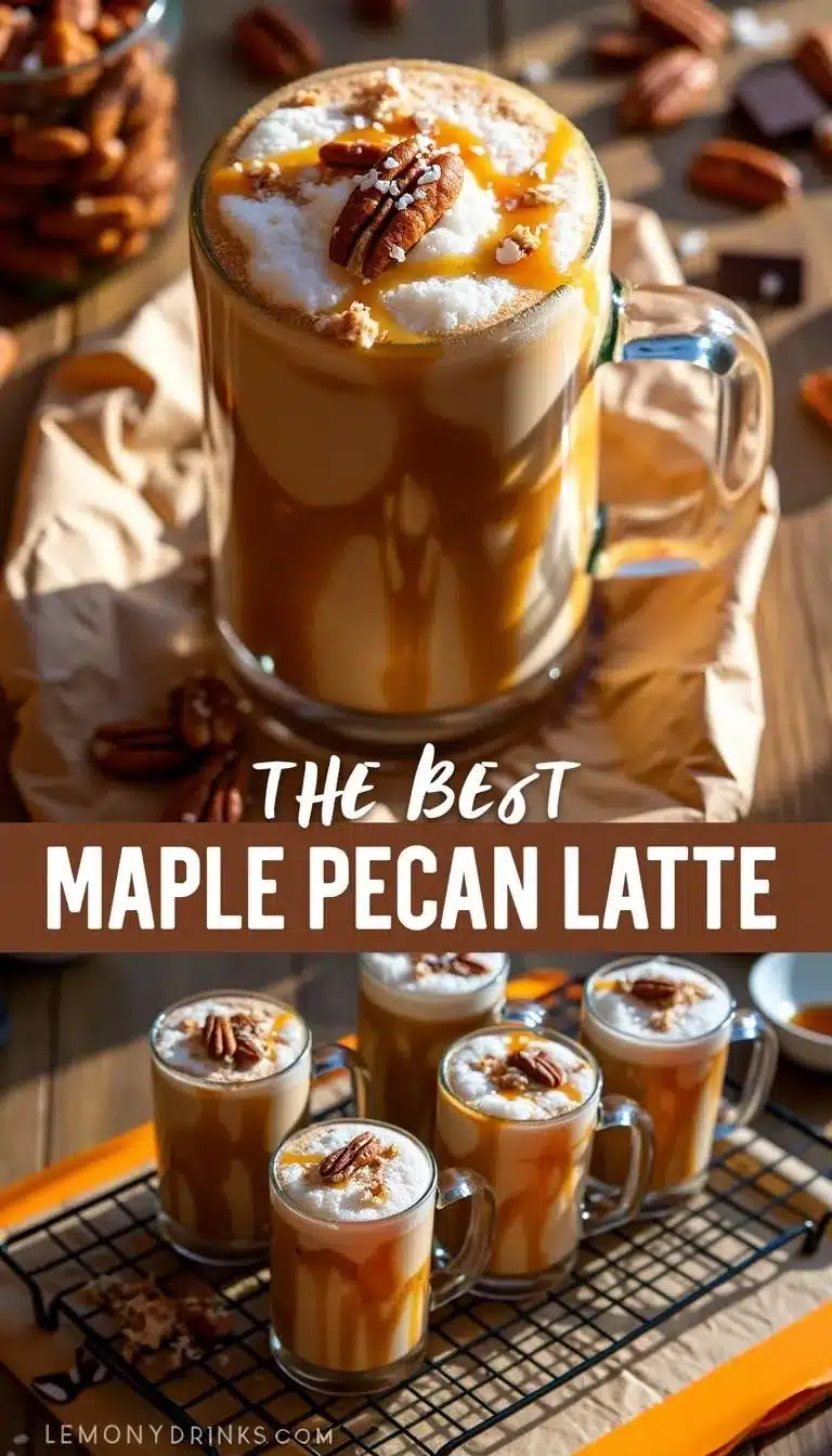 Pinterest pin for Maple Pecan Latte