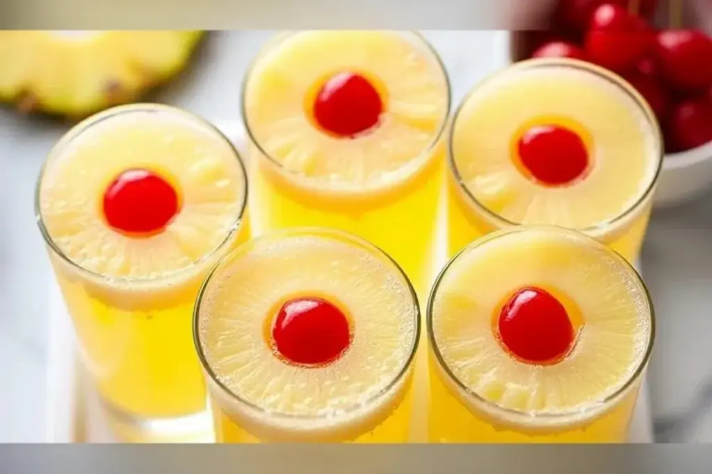 Cherry Pineapple Fizz Mocktail