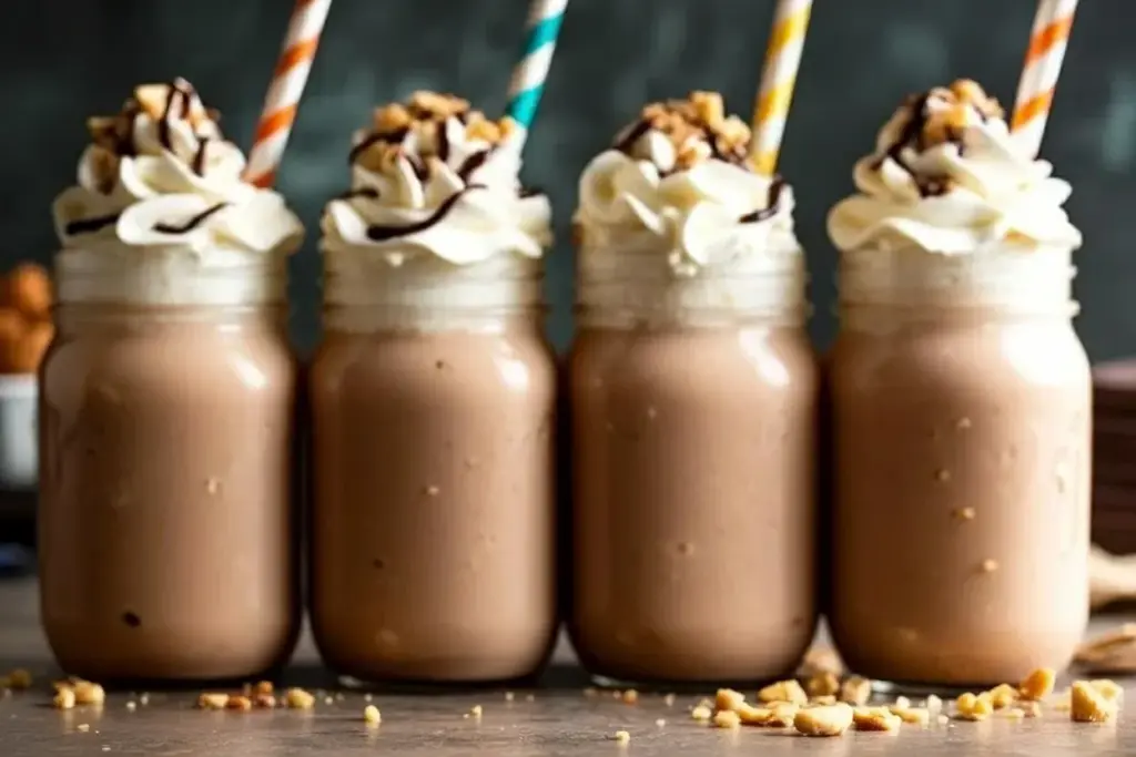 chocolate peanut butter milkshake