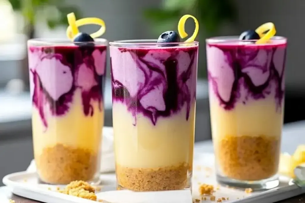 Iced Lemon Blueberry Swirl Latte