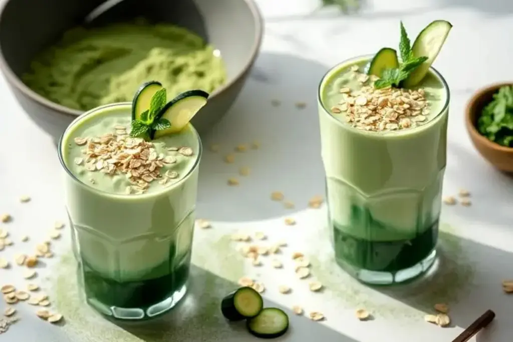 Iced Matcha Oat Milk Latte
