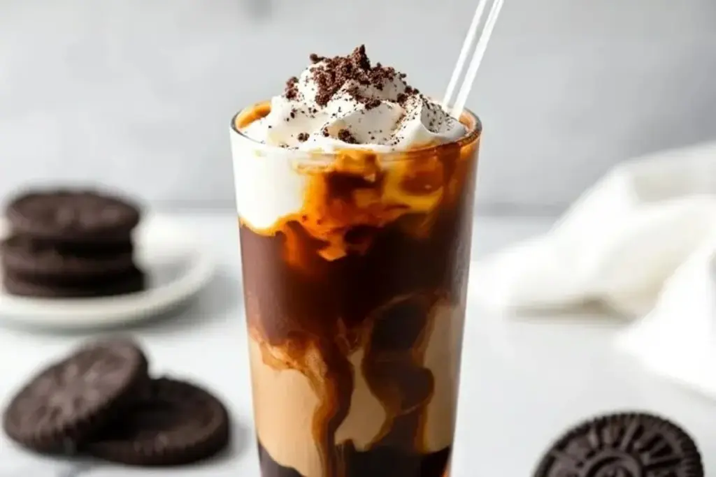 Iced Mocha Cookie Crumble Latte