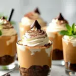 mini iced coffee parfait cups