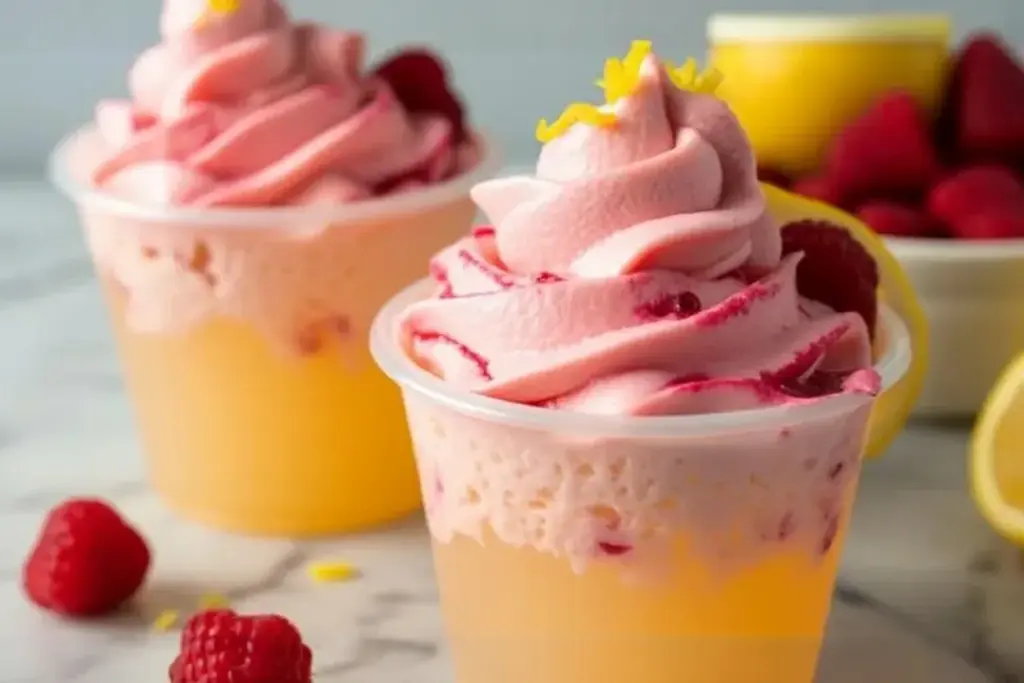 Raspberry Lemonade Float