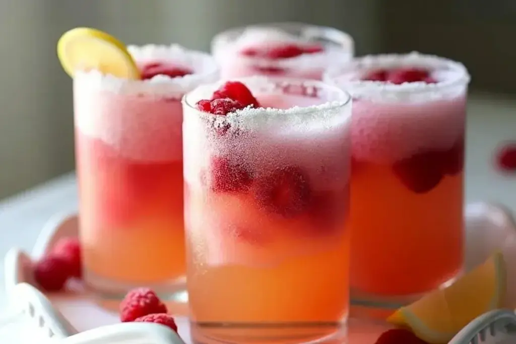 Raspberry Lemonade Spritzers