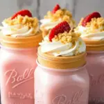 Strawberry Shortcake Milkshake Jars