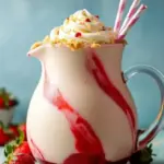 Vanilla Strawberry Cheesecake Milkshake