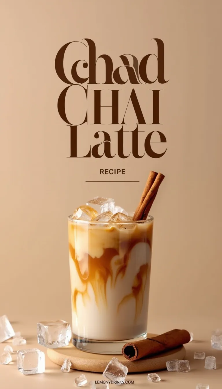 Pinterest pin for Iced Chai Latte