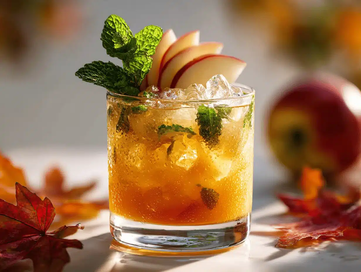 Apple Cider Bourbon Smash preparation steps