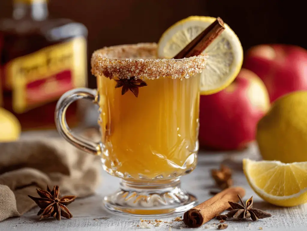 apple cider Fireball hot toddy - featured image