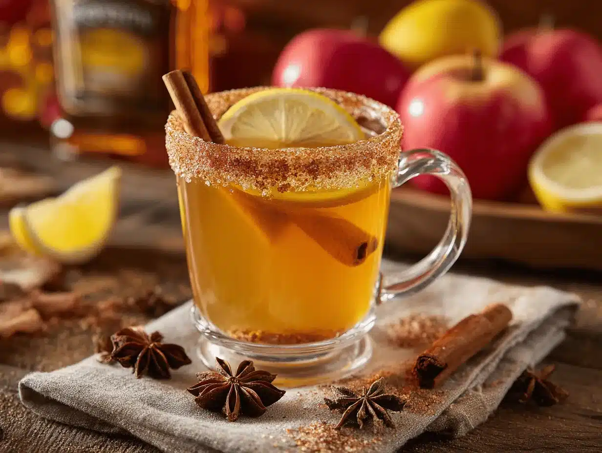 apple cider Fireball hot toddy preparation steps