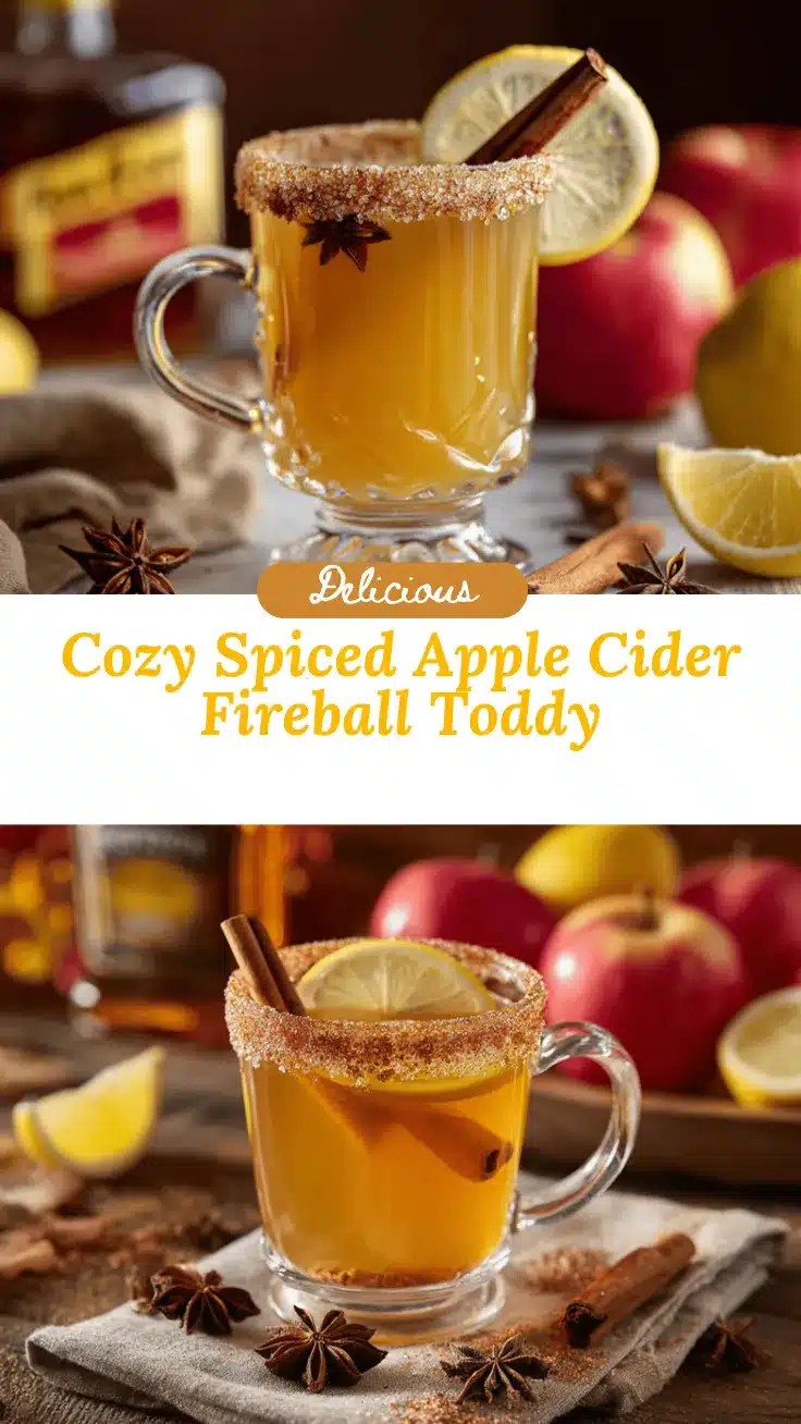 apple cider Fireball hot toddy recipe