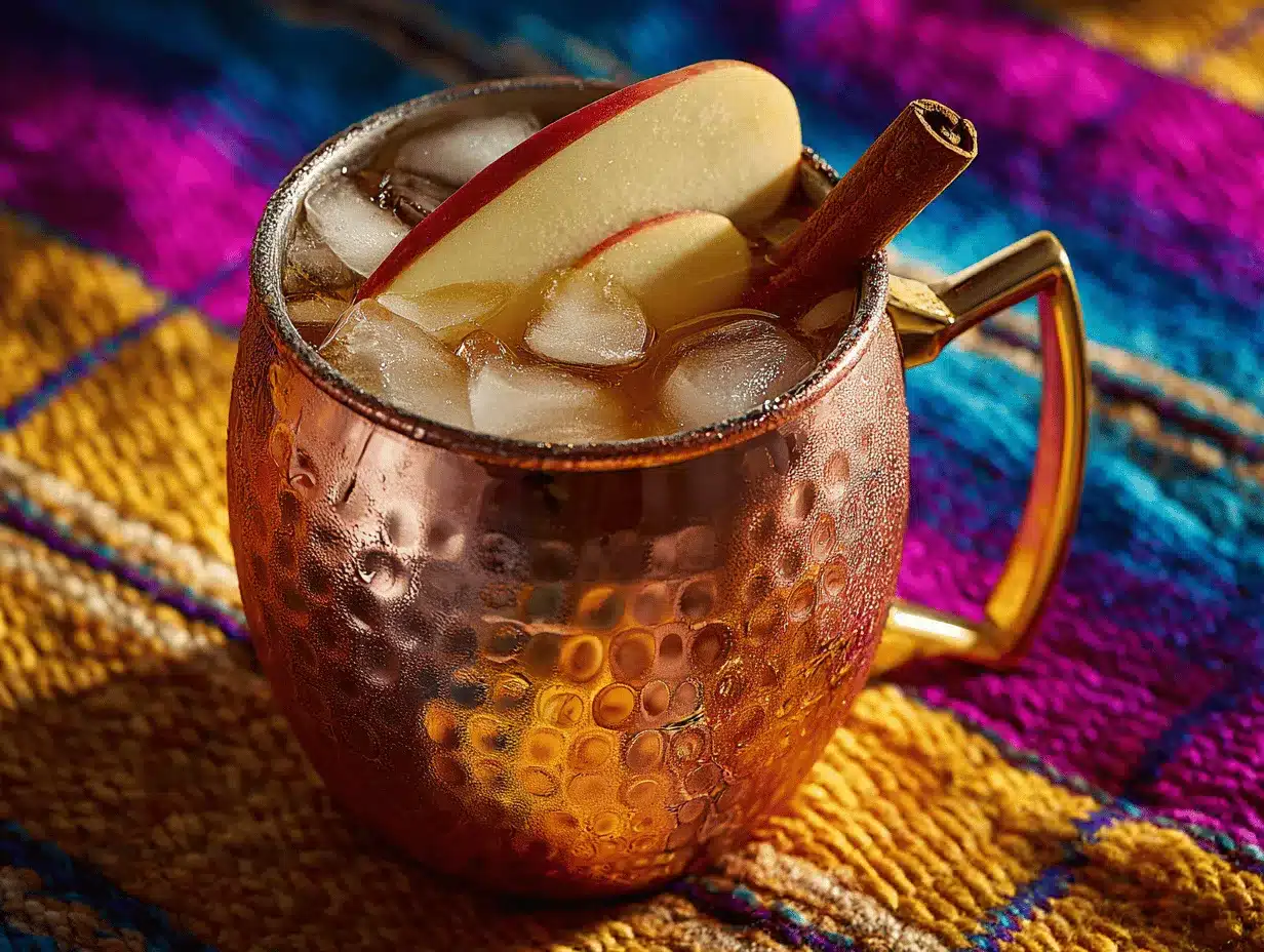 caramel apple cider Moscow mule preparation steps