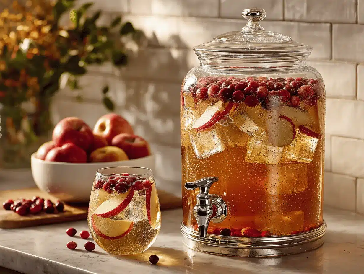 caramel apple cider punch preparation steps