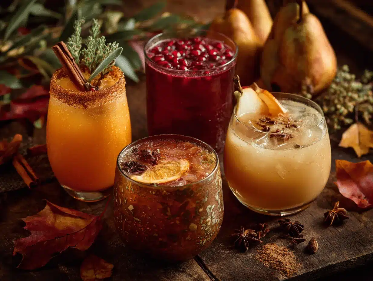 Fall Mocktails preparation steps