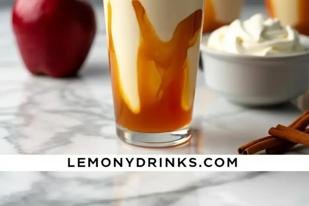 Iced Caramel Apple Cider Float