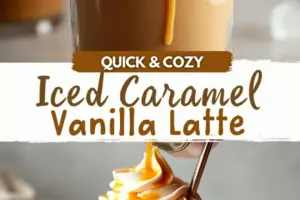 iced caramel vanilla latte