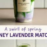 iced honey lavender matcha