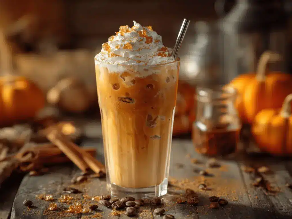 iced pumpkin spiced latte - featured image