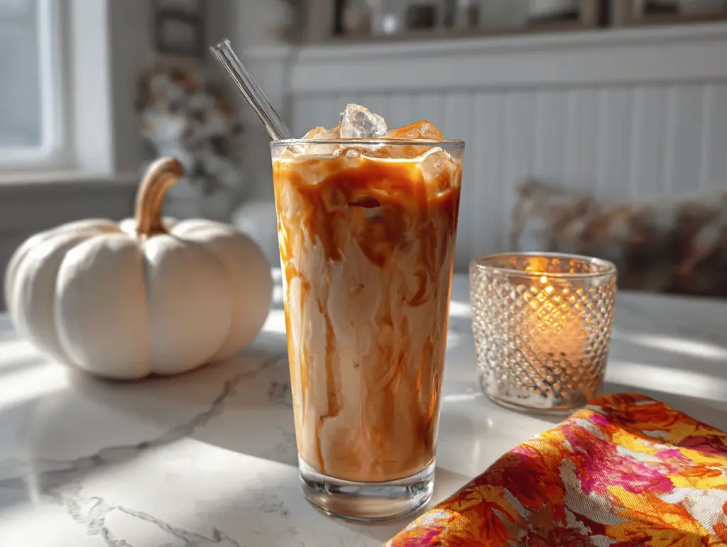 iced salted caramel coffee - featured image