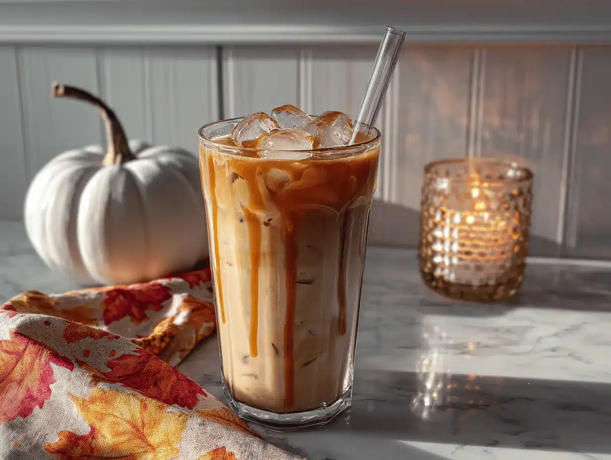 iced salted caramel coffee preparation steps