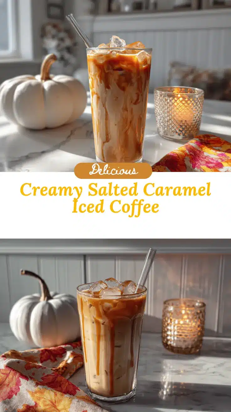 iced salted caramel coffee recipe