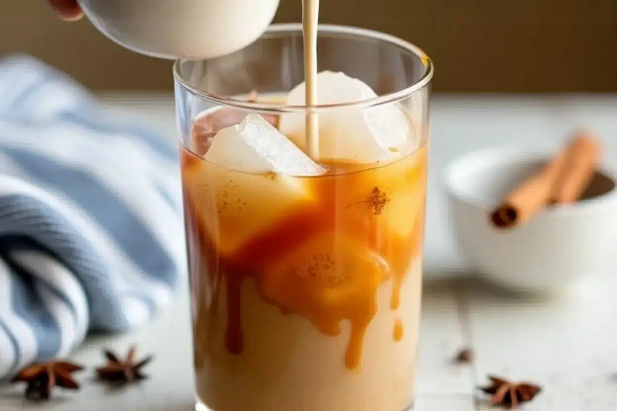 iced vanilla chai latte