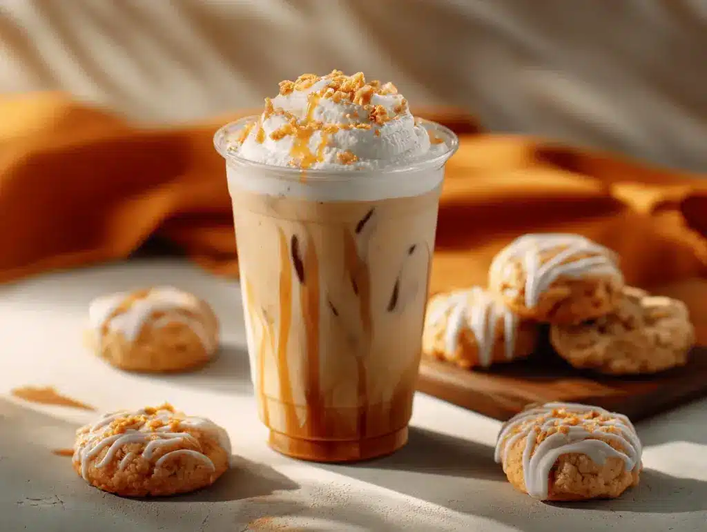 iced vanilla latte recipe - featured image