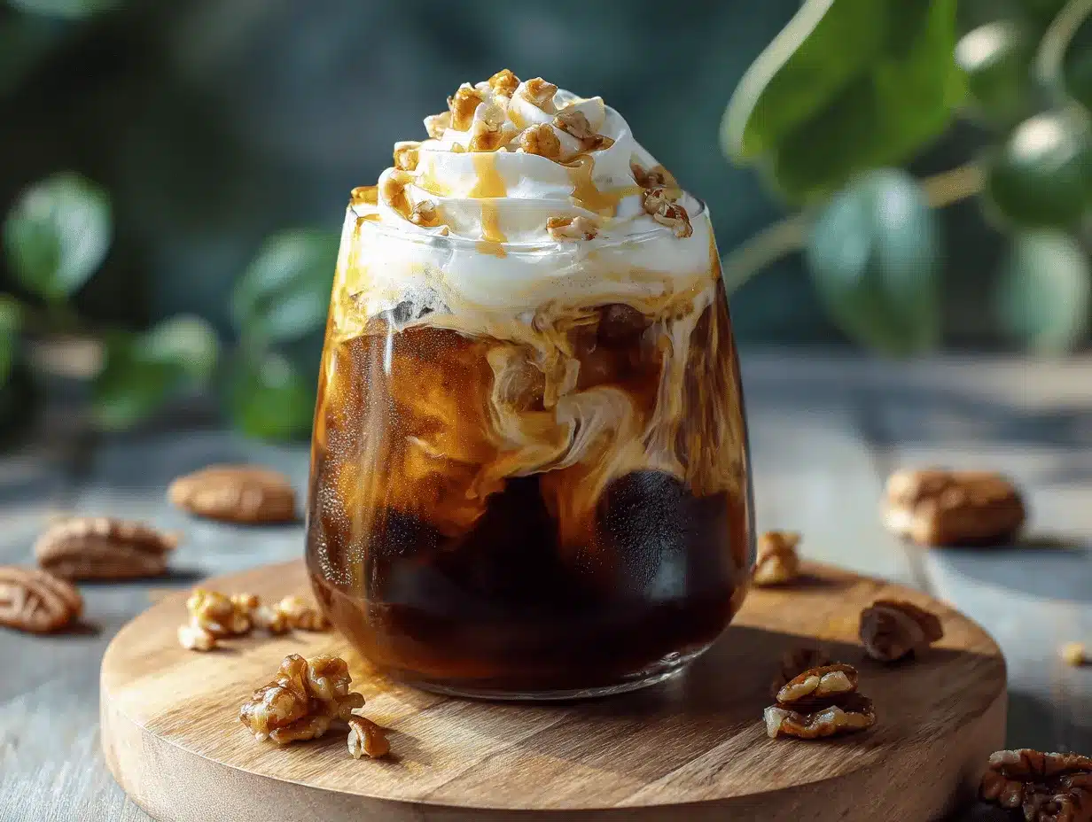 maple iced coffee preparation steps