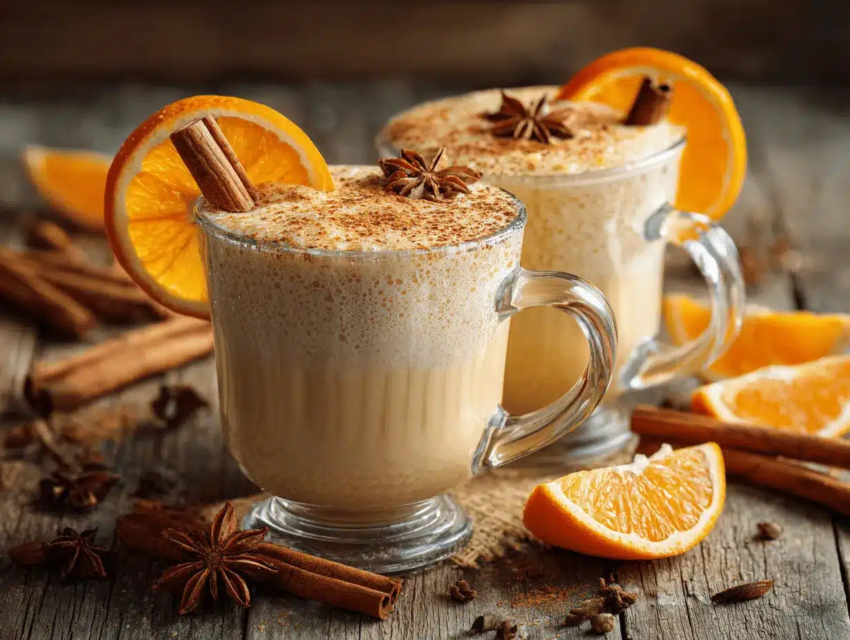 orange cinnamon milk tea preparation steps