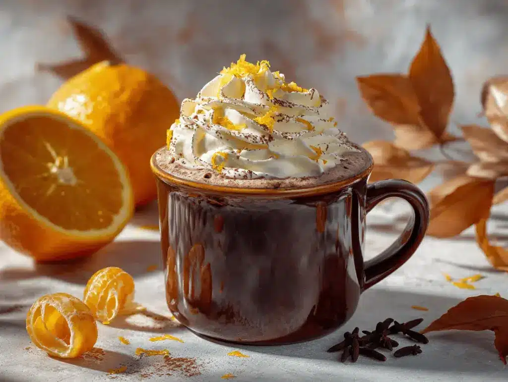 orange hot chocolate - featured image