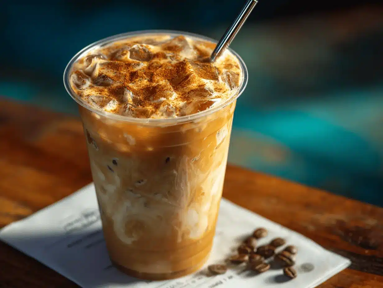 pumpkin chai iced latte preparation steps