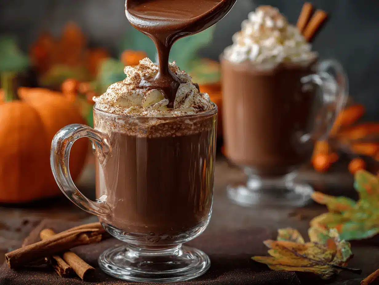 pumpkin hot chocolate preparation steps