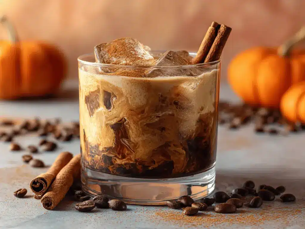 Pumpkin Spice Creamer Coffee Liqueur Cocktail - featured image