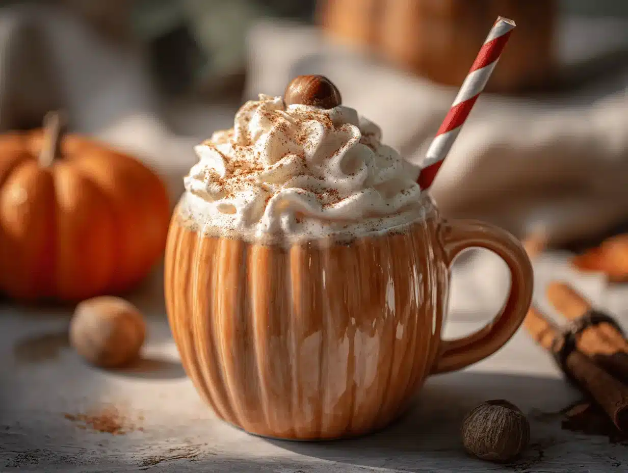 Pumpkin White Hot Chocolate preparation steps