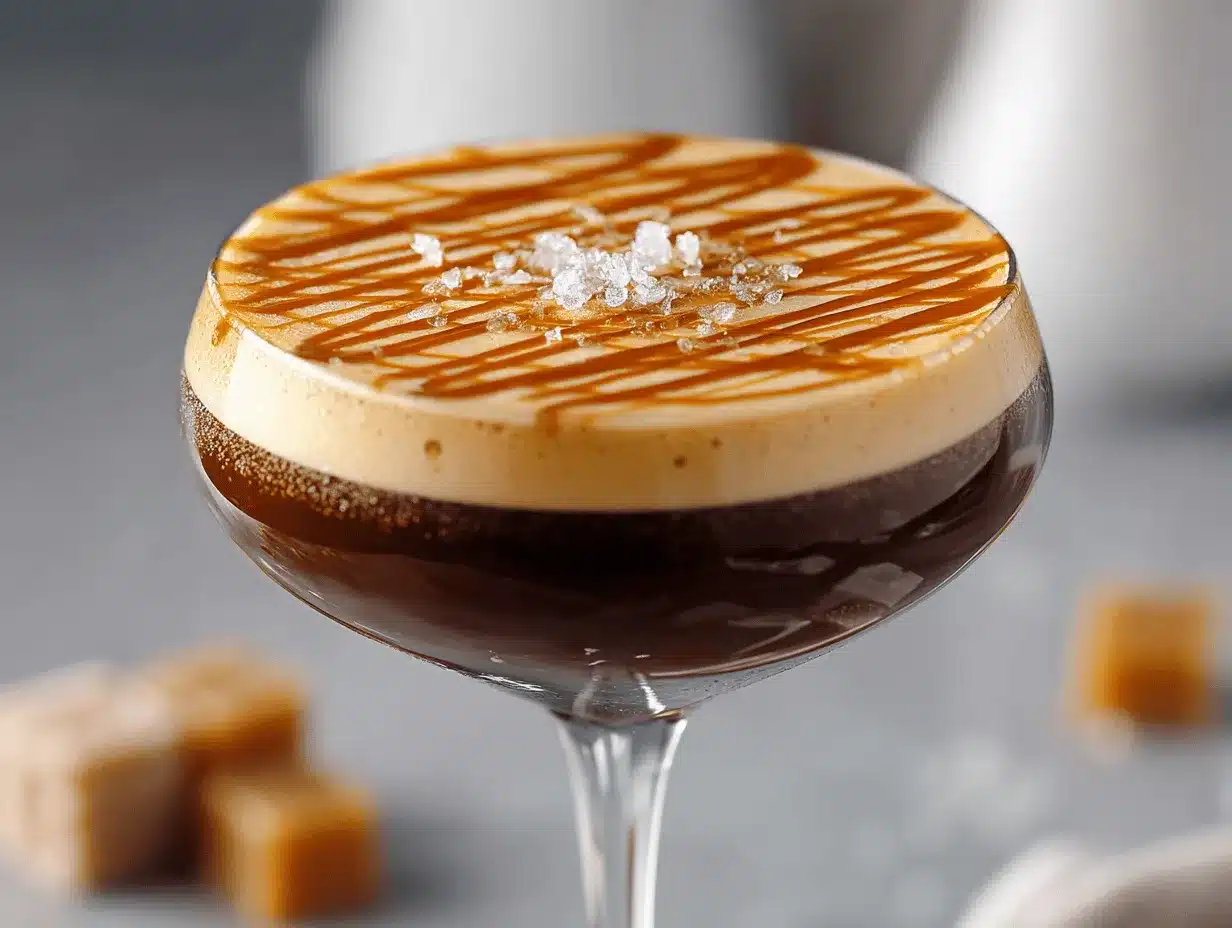 salted caramel espresso martini preparation steps