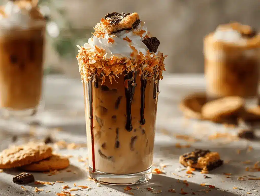Samoas iced coffee - featured image