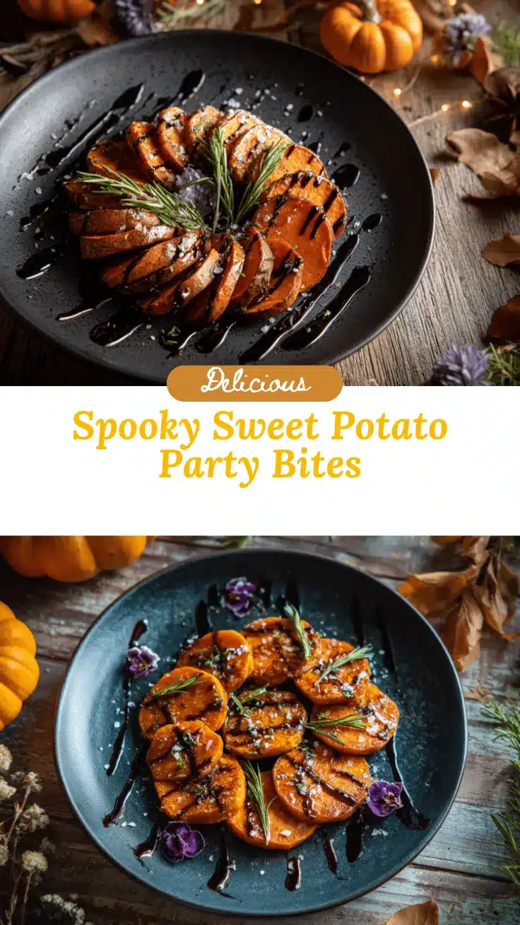Spooky Sweet Potato Bites recipe