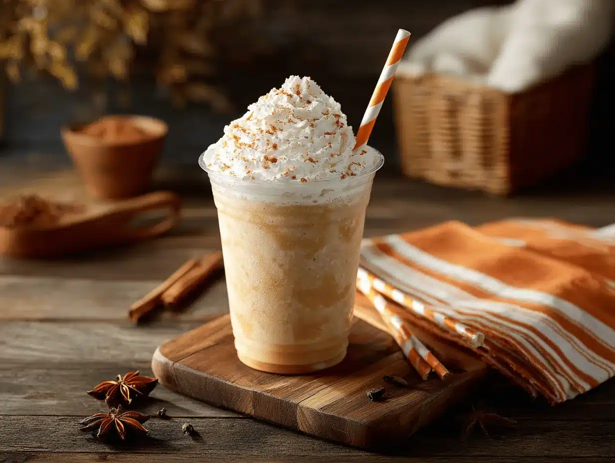 Starbucks Pumpkin Spice Frappuccino preparation steps