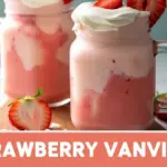 Strawberry Vanilla Frozen Yogurt Smoothies