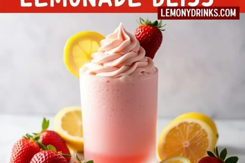 strawberry whipped lemonade