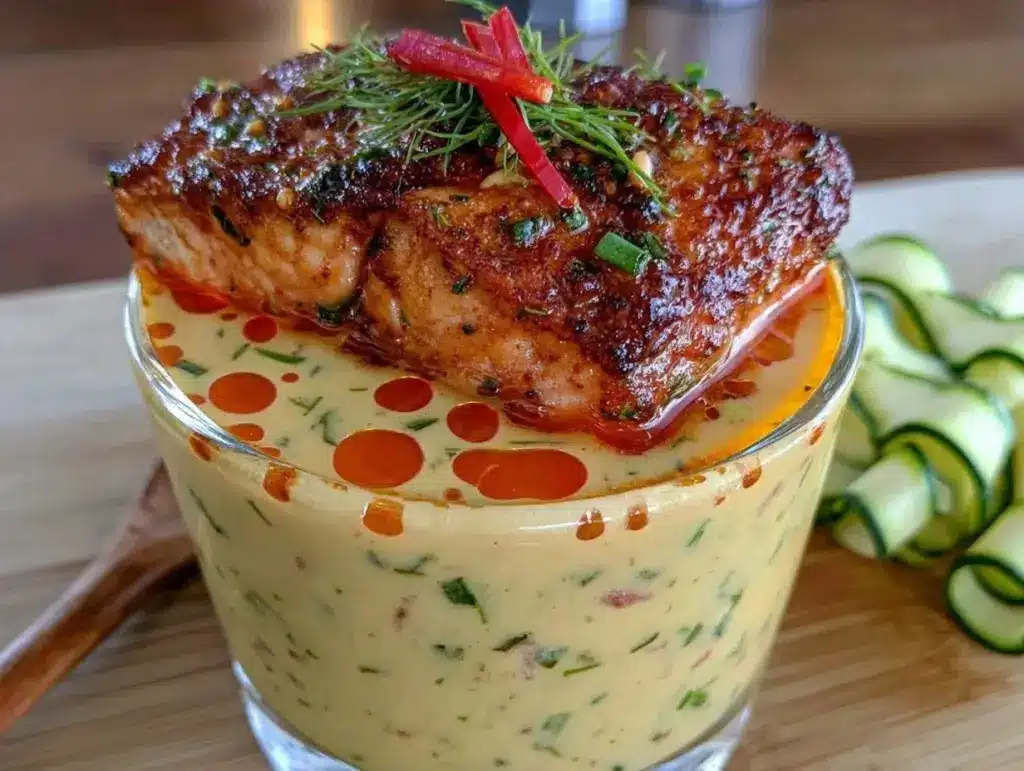 amber glazed salmon - featured image
