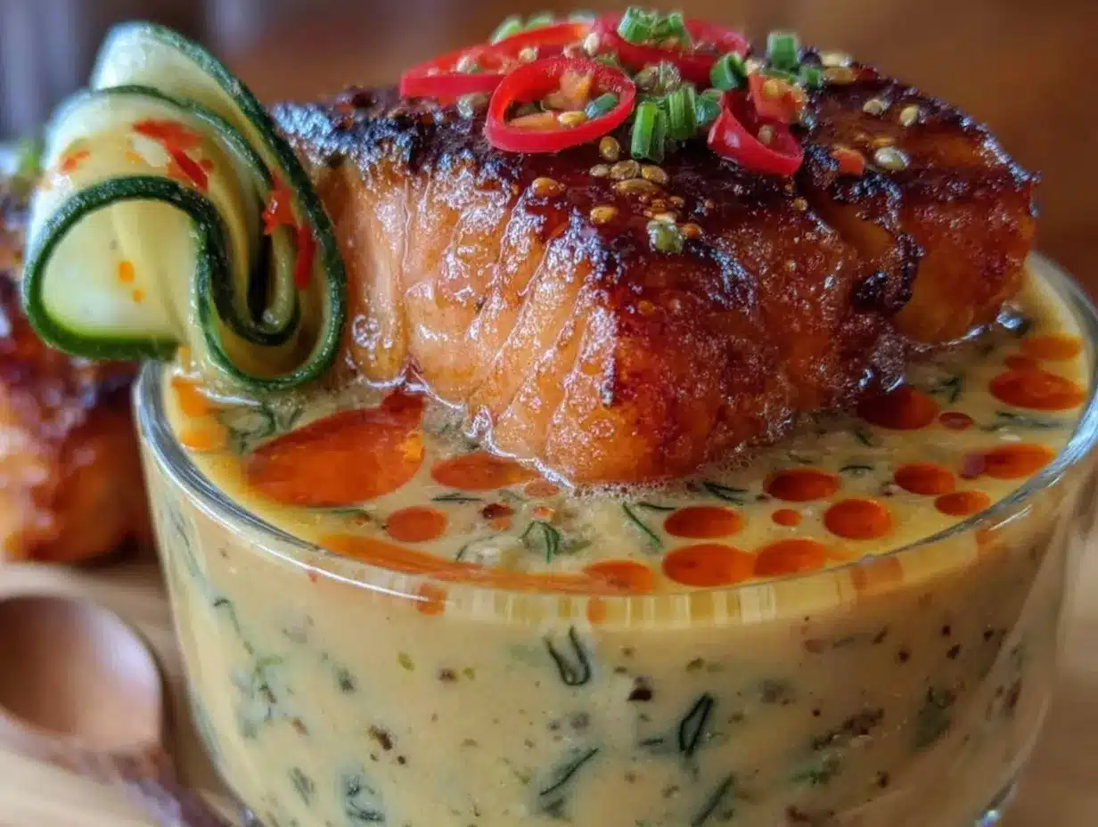 amber glazed salmon preparation steps