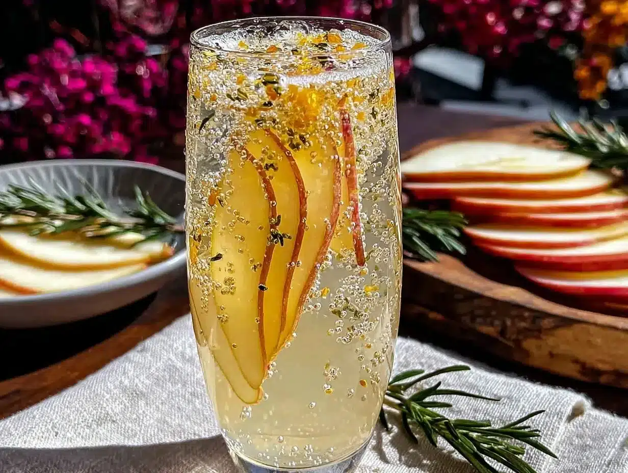 Autumn Glow Pear Fizz preparation steps