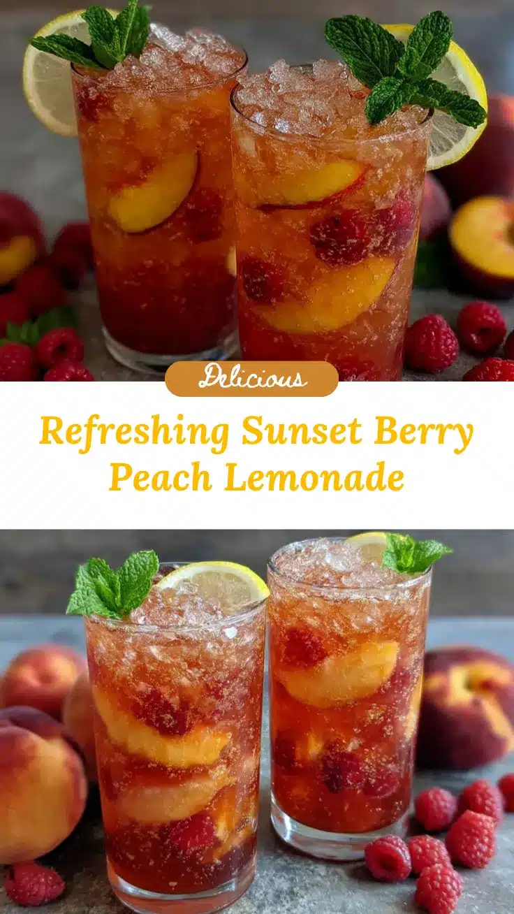 Berry Peach Lemonade recipe