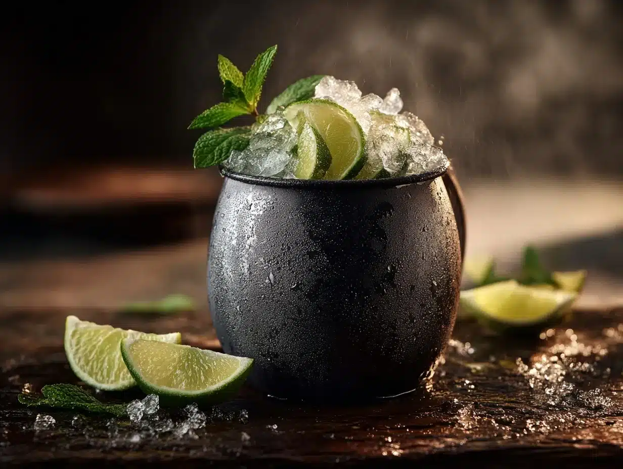 Black Magic Moscow Mule preparation steps