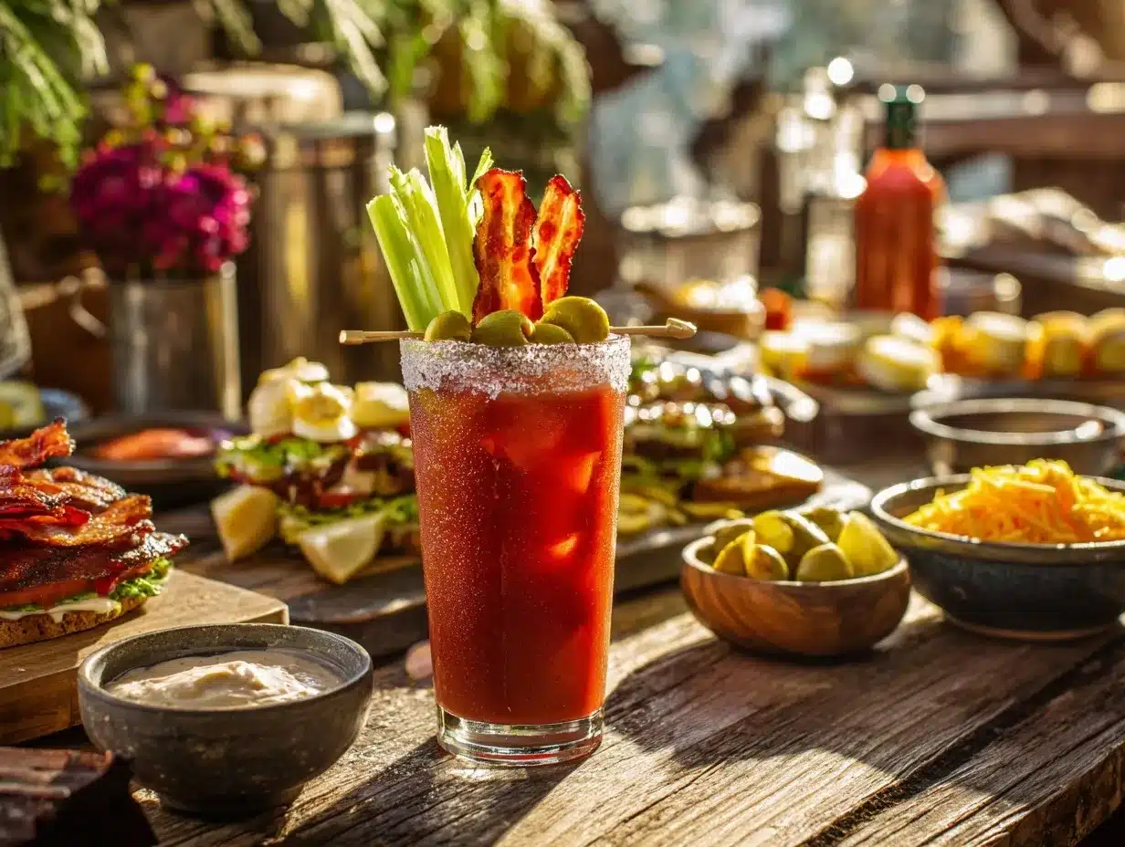 Bloody Mary bar preparation steps